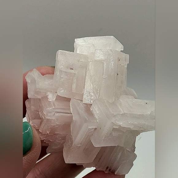 Ultracool Geometric Pink Halite Specimen - Picture 8 of 17